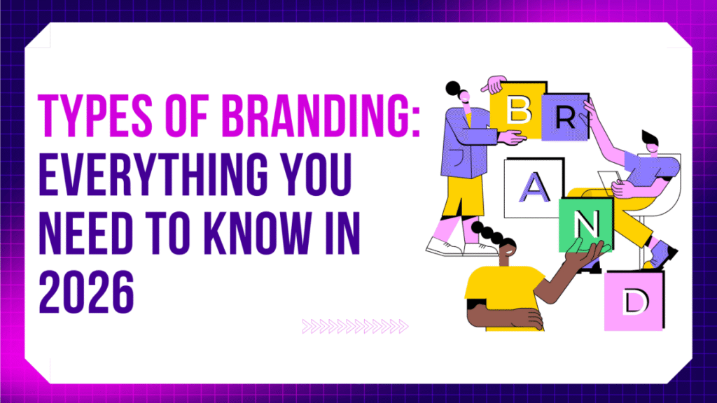 Types of branding explained with modern brand building elements showing different branding types for businesses in 2026